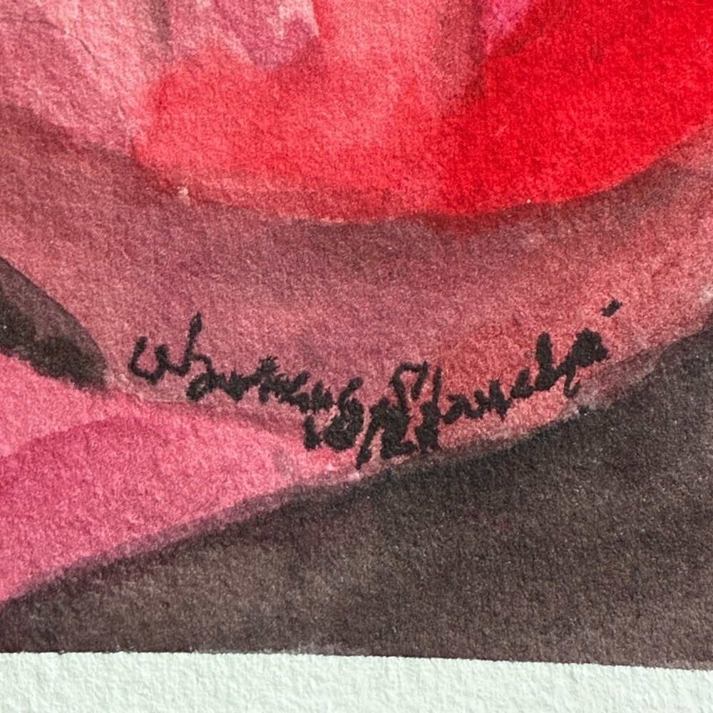 Warren C. Plauche Signed Original Cherry Watercolor Painting Still Life 11x15 - Picture 2 of 11